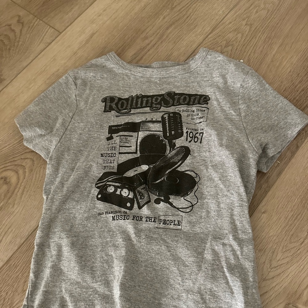 The Rolling Stones Gray Graphic Tee